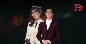 Mónica Barbaro y Andrew Garfield
